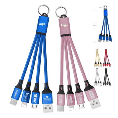 Keychain 3-in-1 USB Charging Cables