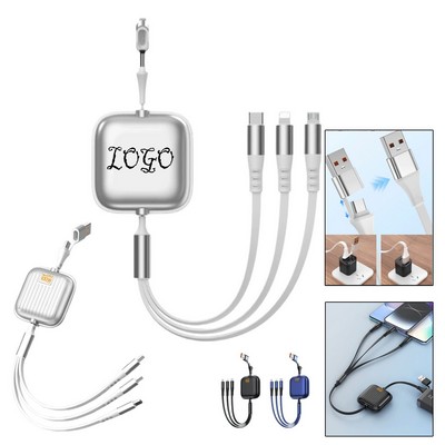 100W 6-in-1 Multi-Port Fast Charging Cable