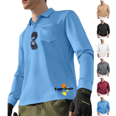 Men's Long-Sleeved Tactical Polo Shirt