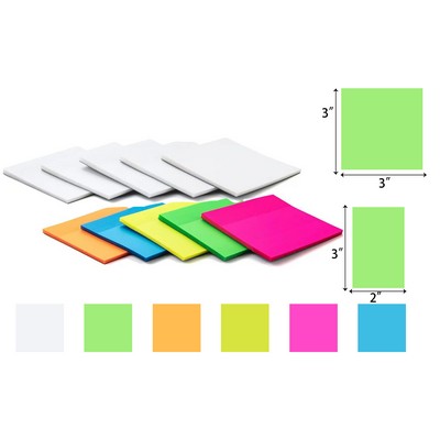 50 Sheets Transparent Sticky Note Pads