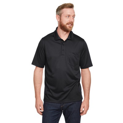 Harriton Men's Advantage Snag Protection Plus IL Short Sleeve Pocket Polo Shirt