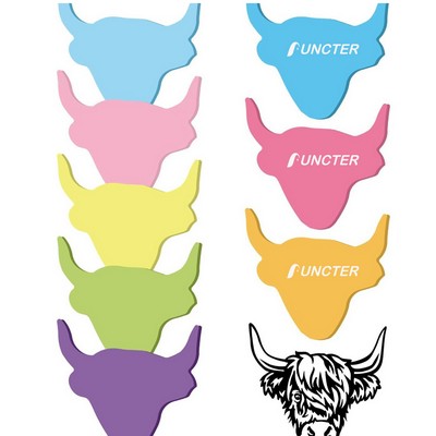 50 Sheets 2.36 x 3.15" Adhesive Yak Shape Sticky Notes Notepaper