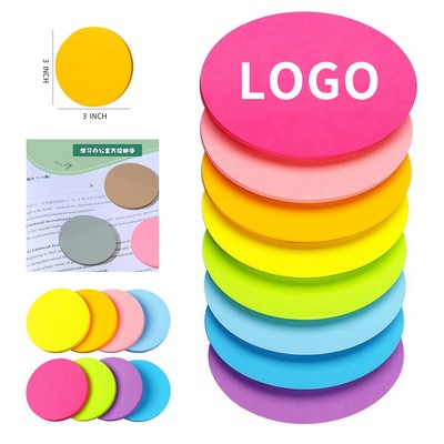 3 x 3" 75 Sheets Round Sticky Notes